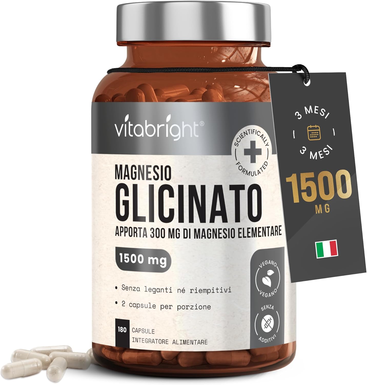 Magnesio Bisglicinato Capsule x180 | Integratore